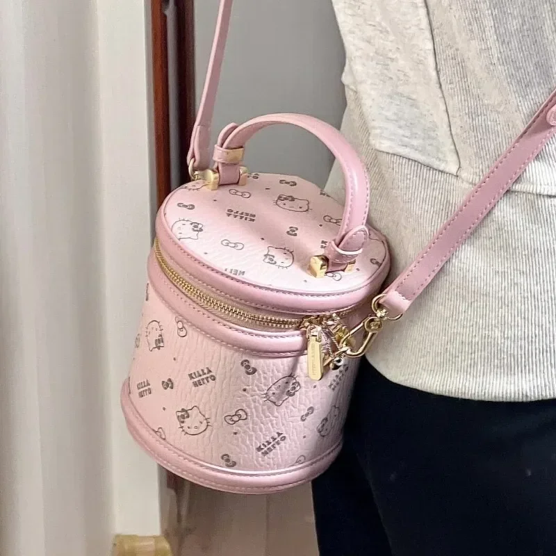 Sanrio Hello Kitty Emmer Tas Cartoon Anime Leuke KT Kat Dame Schoudertas Mode Handtas Grote Capaciteit Meisjes Vakantiecadeaus