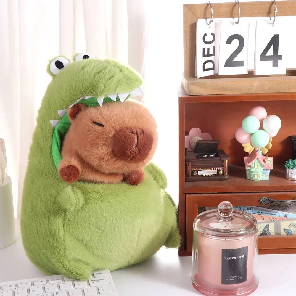 

Cartoon Crocodile Capybara Plush Toy 30/40cm Fluffy Capibara Anime Stuffed Doll Soft Simulation Capybara Green Crocodile Doll