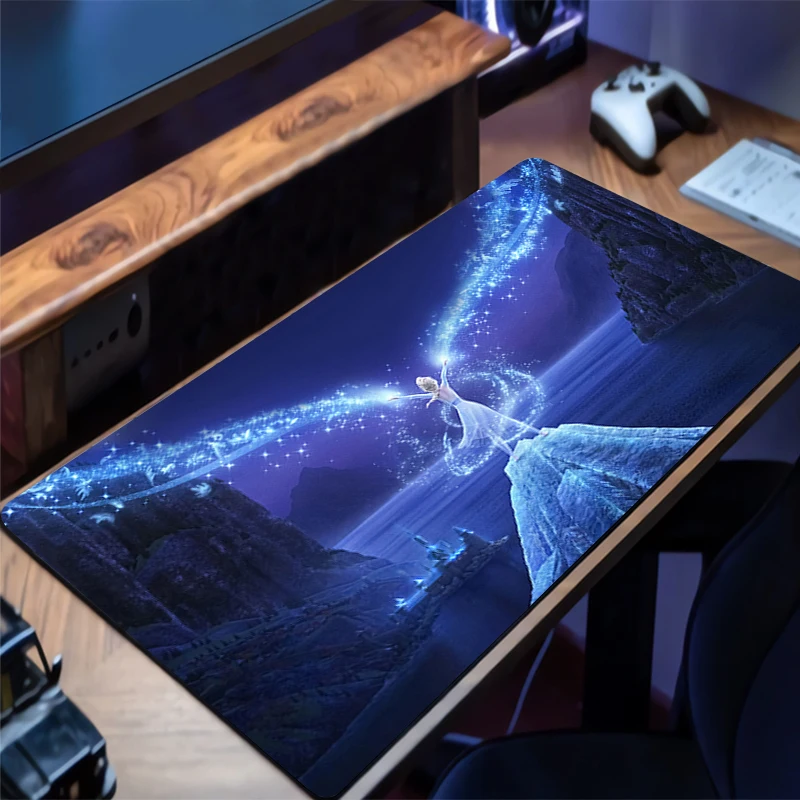Mouse pad congelado grande xxl borda branco gamer teclado mesa mouse tapete portátil de borracha tapis souris jogos notbook pc mousepad