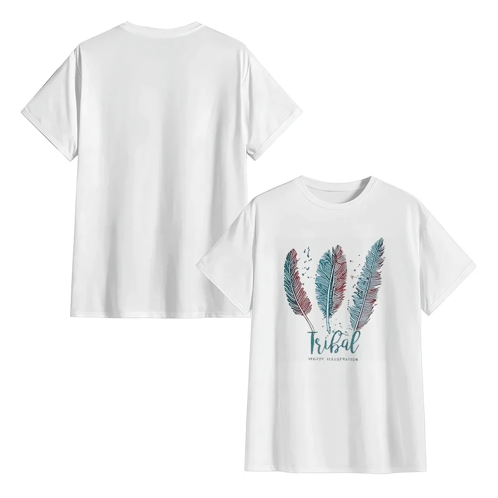 

Fashion Feather Printed Men's T-Shirt Casual Summer Tee Shirt for Male Unisex Streetwear Tops 2026 Graphic Pullovers Tshirt New