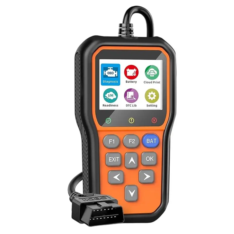 A60E-YM319 OBD2 Scanner YM319 OBD2 Scanner With Battery Tester OBD2 Scanner Diagnostic Tool Cloud Printing & DTC Lookup