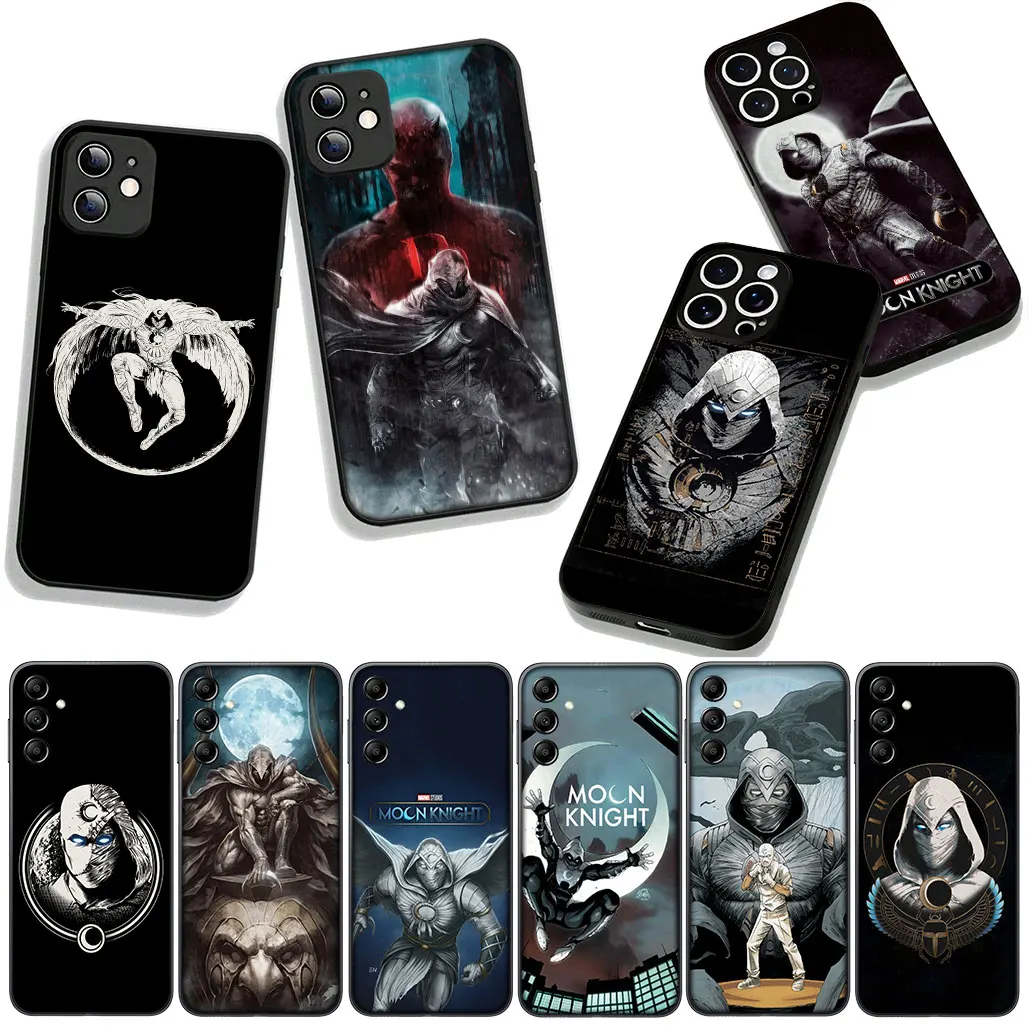 Чехол для телефона Apple iPhone 15 14 16 Plus 12 13 Mini 17 Pro Max + ProMax 16E Air Case Moon Knight Marvel Marc Spector