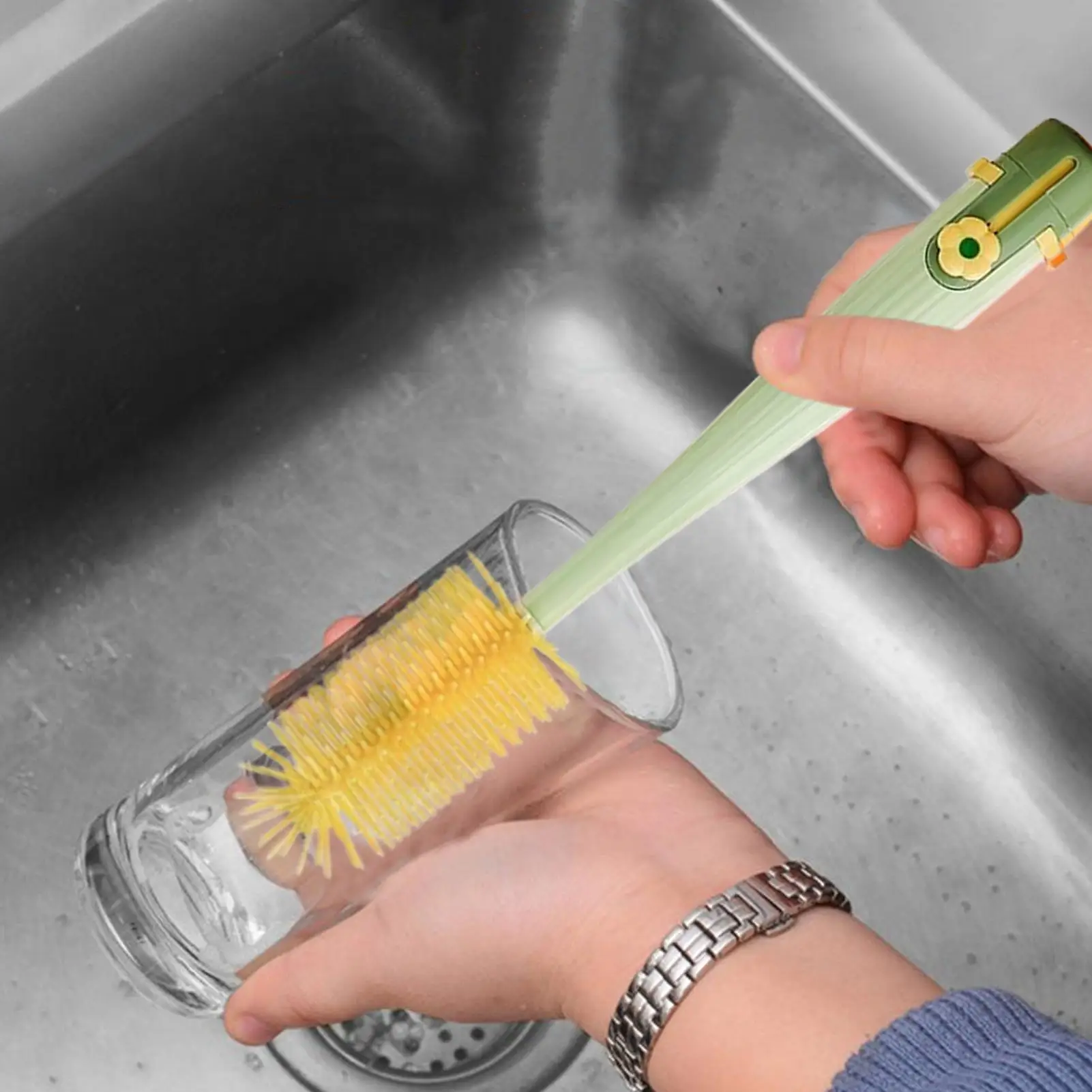 Water Bottle Brush Multifunctional Water Bottle Brush Set Portable Home Kitchen Washing Tools For Cups Crevices Lids Nipple