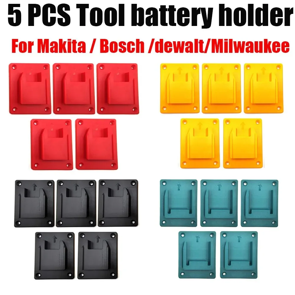 Tool Holders for Dewalt 14.4V 18V 20V Drill with 4 Mounting Nails Tool Mount Fit for Milwaukee M18 18V Tools Hanger