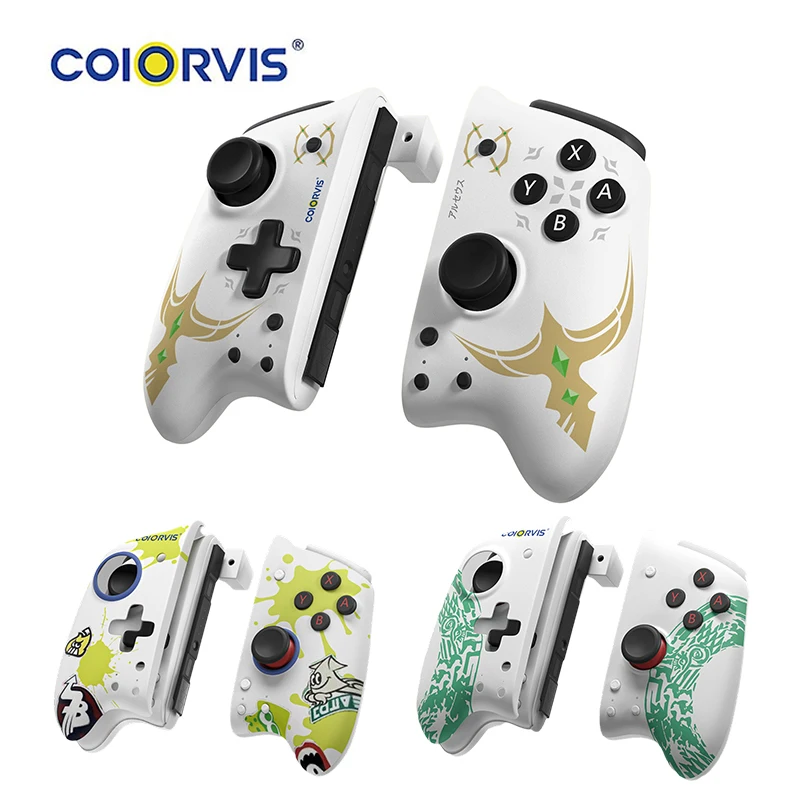 Coiorvis Joycon Controllers Joy Pad for Nintendo Switch /Switch OLED,Wireless Switch Controller with Motion Control/Turbo