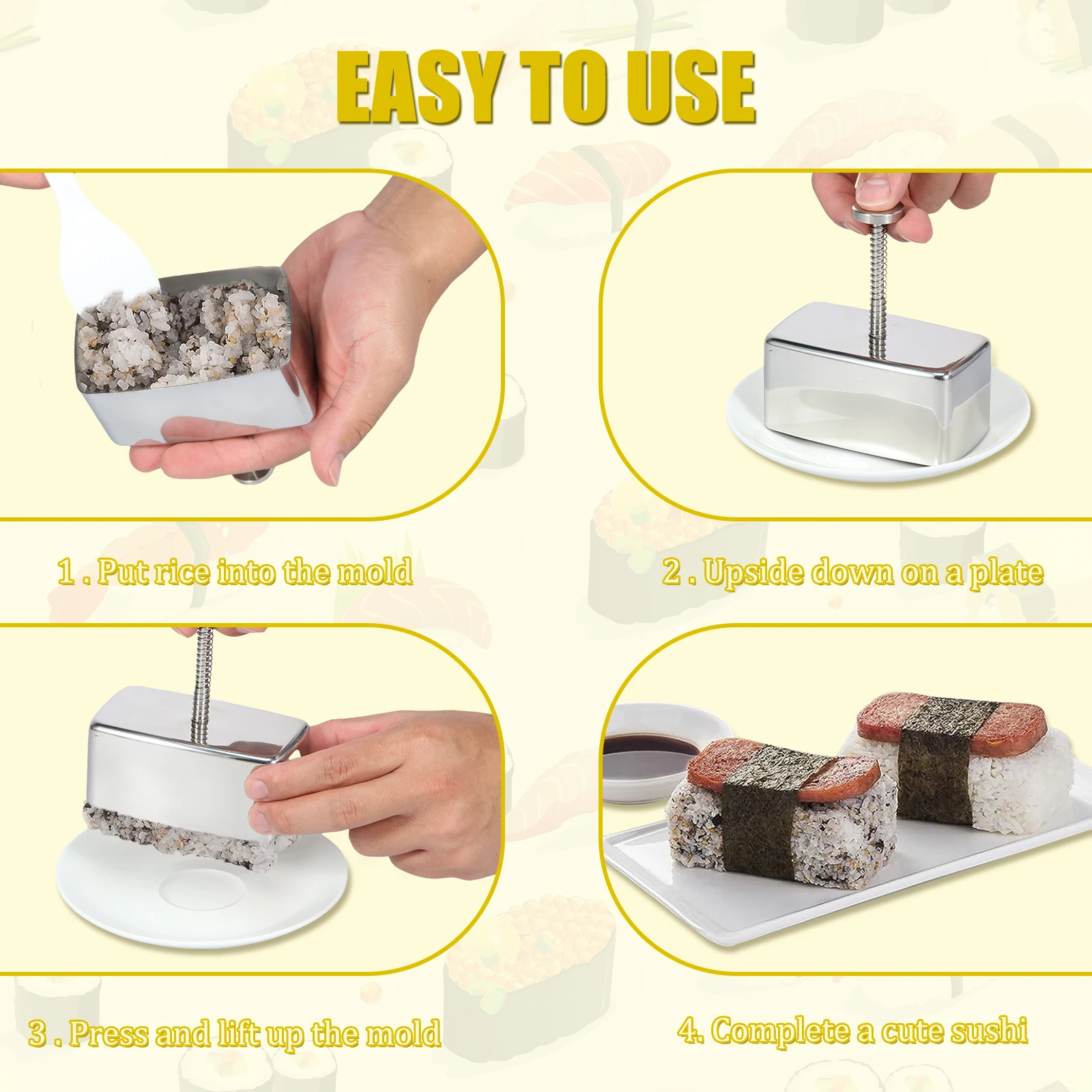 Onigiri-Form, antihaftbeschich – Rice Ball Mold Bewertung und Preis