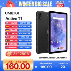 IP68,IP69K Tablet Android UMIDIGI Active T1 Rugged tablet Unisoc T616 11