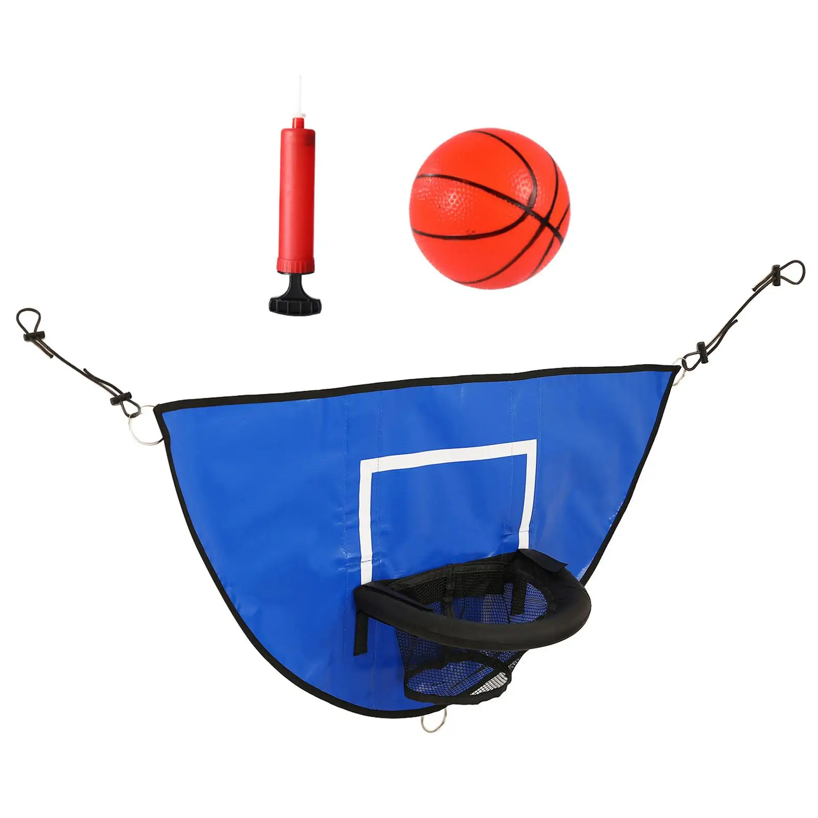 Premium Trampoline Basketball Hoop Set with Pump and Mini Ball - Outdoor Sports Toy for Kids and Adults