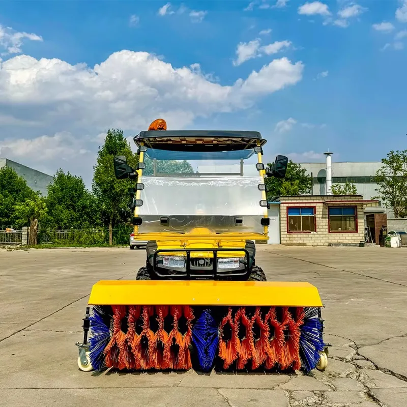 Riding Snow Sweeper For Municipal Snow Removal With Heavy Duty Snow Brush And Simple Controls Factory Direct