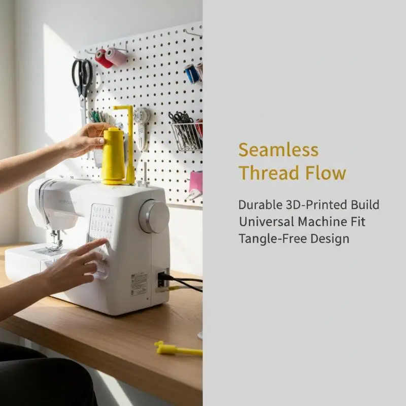 Universal Anti-Winding Thread Guide Sewing Machine Spool Holder Vertical Large