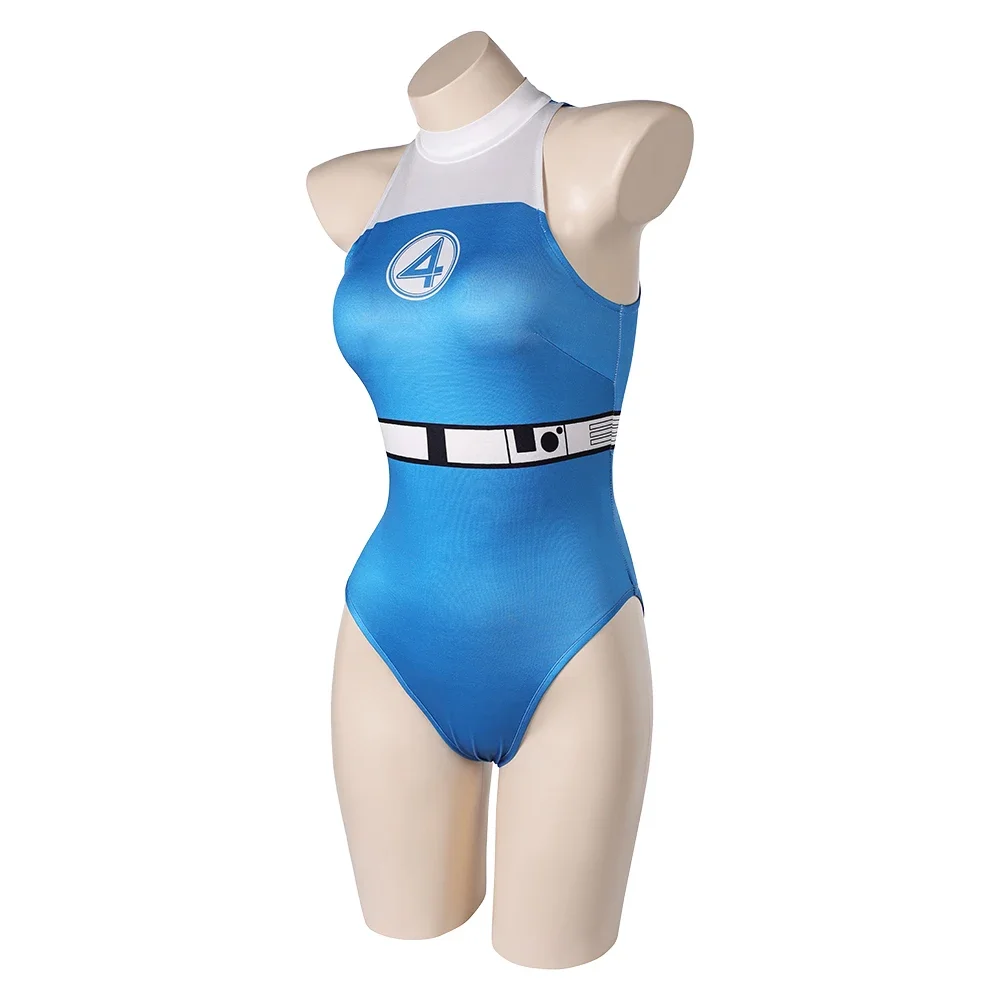 Invisible Woman Susan Storm Cosplay Swimsuit First Steps Costume Jumsuit Outfits 2025 Hot Sale