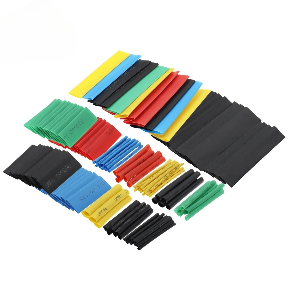 530/328/164/127pcs Heat Shrink Tube 2:1 Shrinkable Wire Shrinking Wrap Tubing Wire Connect Cover Protection