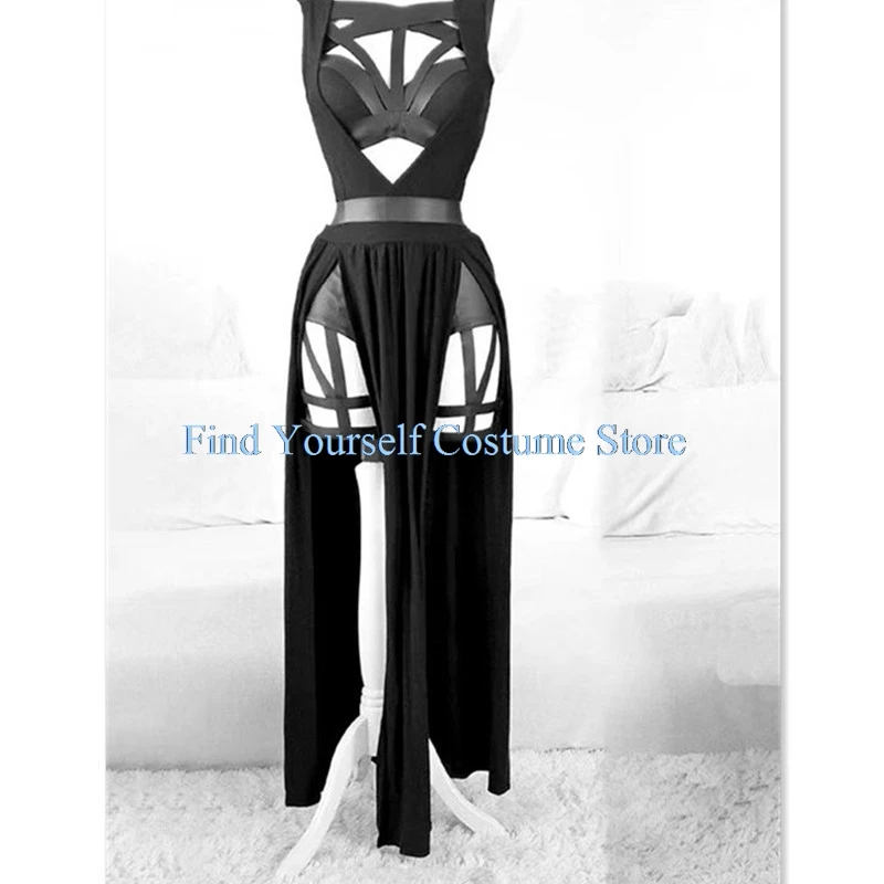 Anime Yor Forger Cosplay Lingerie Nightdress Sleeveless Bandage Vest Hollow Out Sexy High Split Dress Mesh Pajamas Dropship