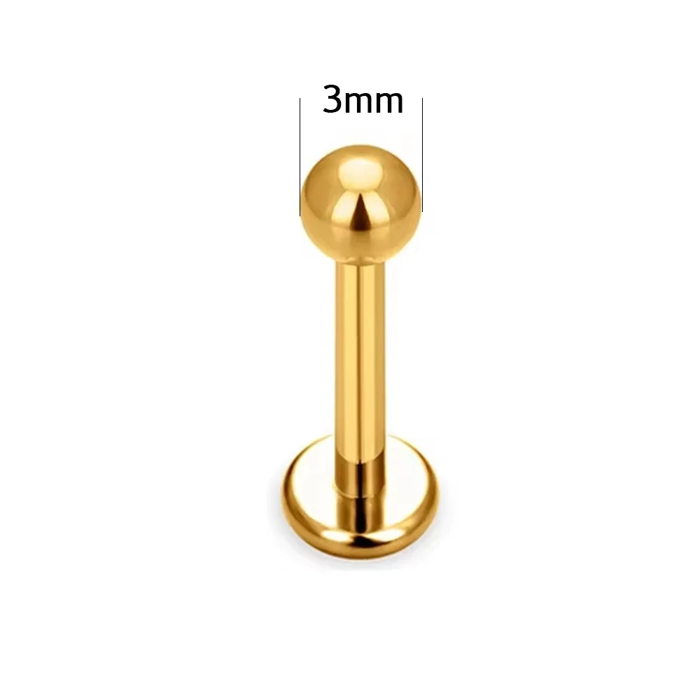 G23 Titanium Round Lab Piercing Nose Stud, Body Jewellery
