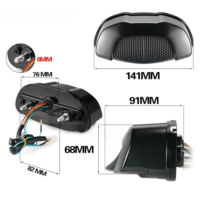 Motorcycle LED Integrated Rear Tail Brake Light With Turn Signals Taillight For HONDA CB650R CB300R CB150R CBR650R CB CBR 650R - Image 4
