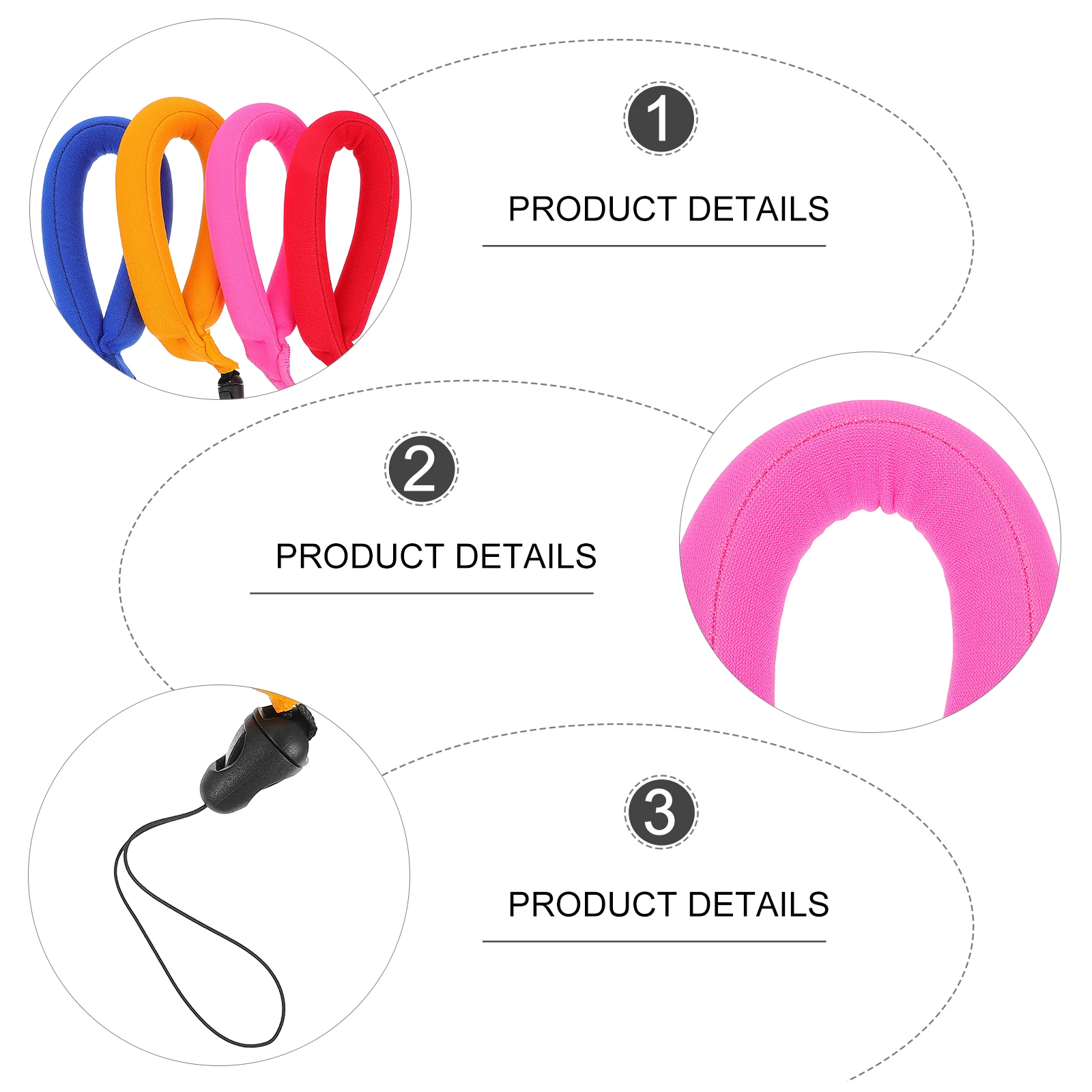 

4 pcs Camera Floating Wrist Strap Waterproof Hand Belt For Digital Cameras Anti-Lost Float Wristband Underwater Use Durable Epe