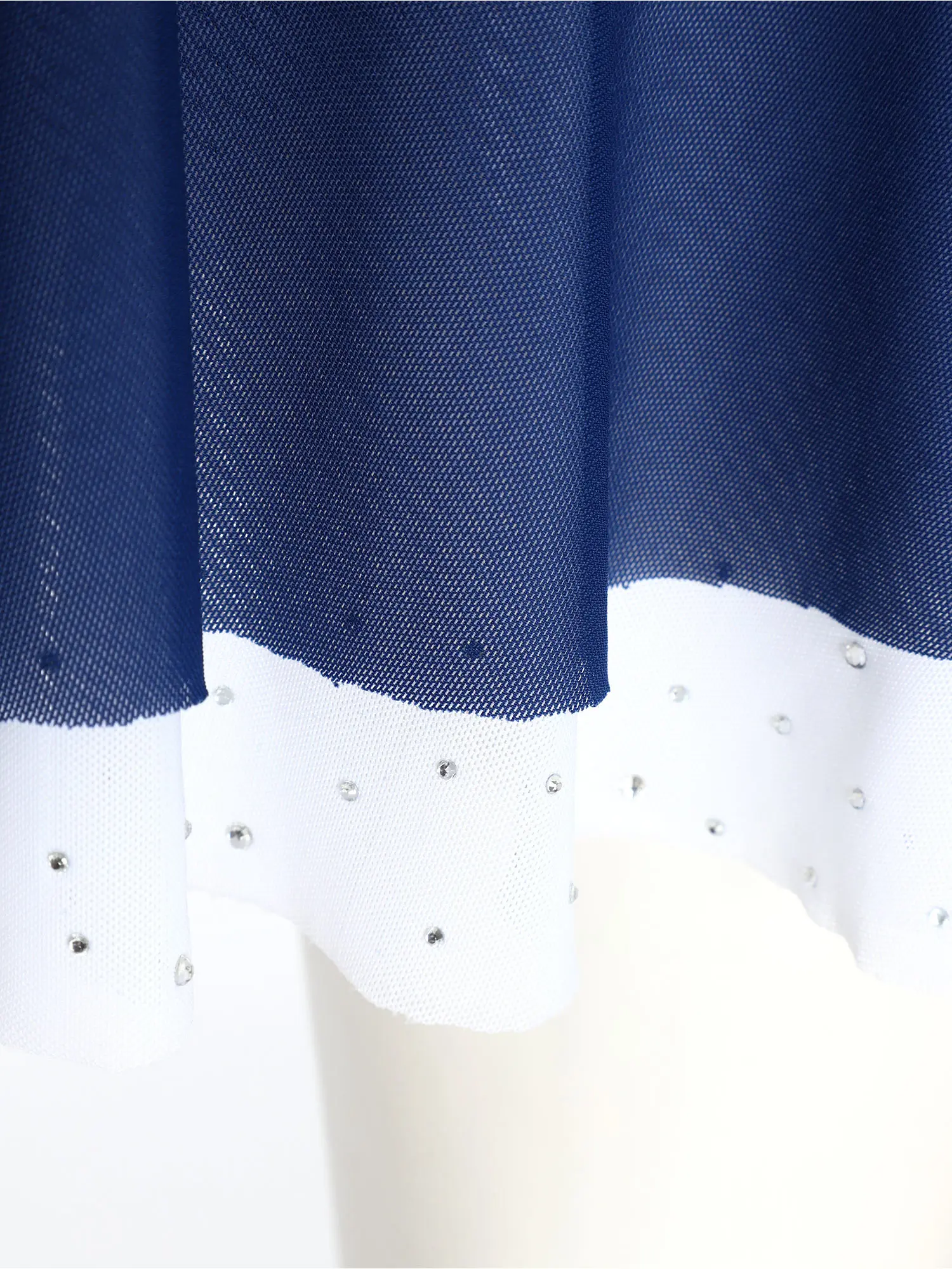 ชุดเต้นรำลีริคอลสำหรับผู้หญิง ผ้าตาข่ายไล่เฉดสีระยิบระยับ แขนยาว สำหรับการแสดงเต้นร่วมสมัย บัลเลต์ และเต้นละติน