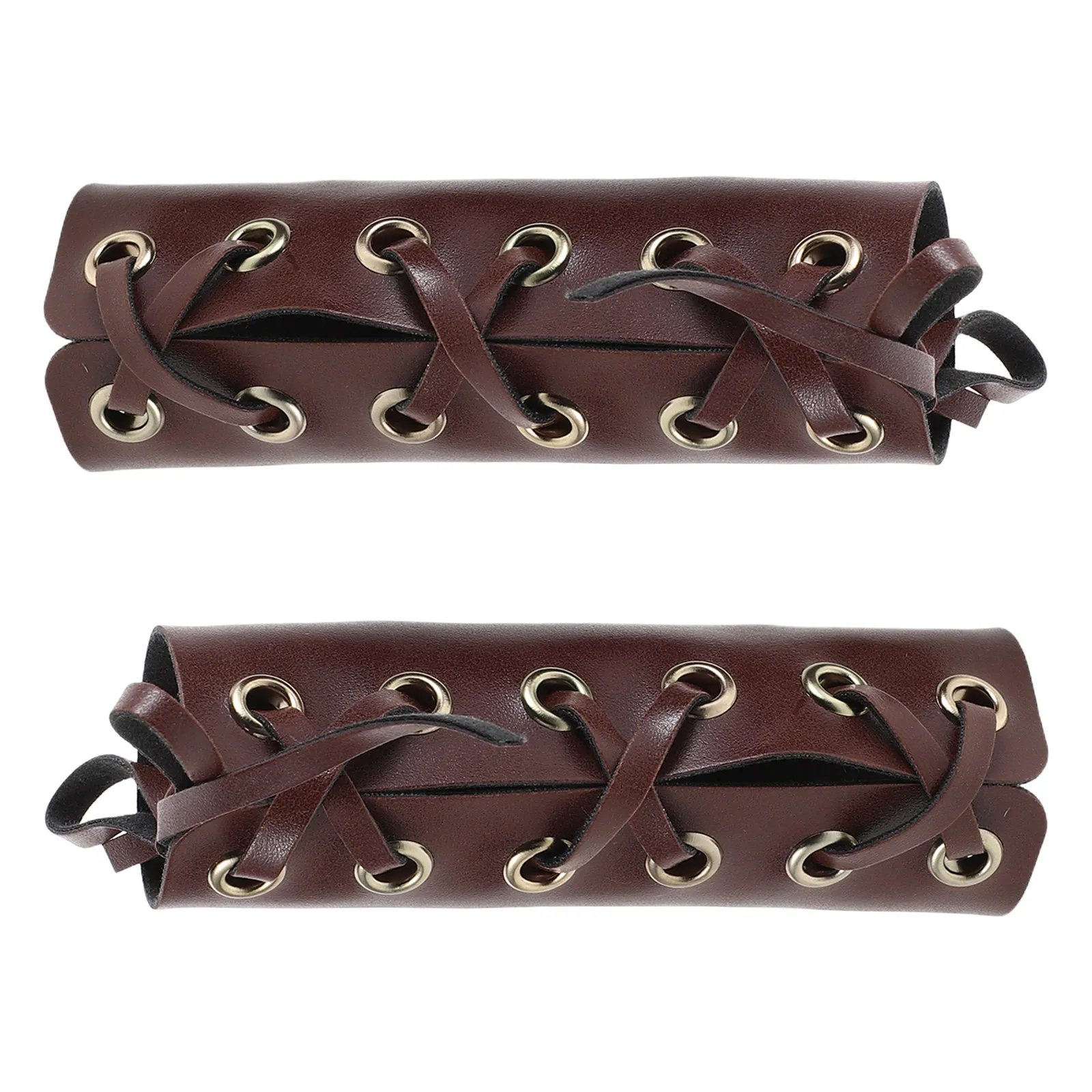 1Pair Vintage Brown Motorcycle Handlebar Grips Covers Ergonomic Padded Retro Bike Grip Sleeves for Cruisers Atvs Scooters