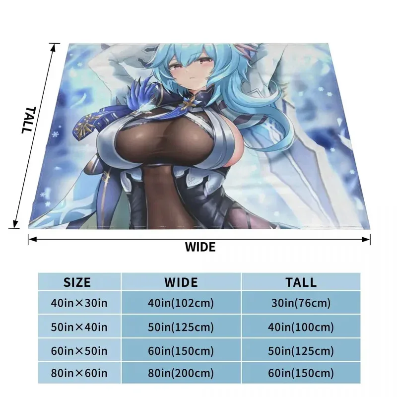 

IIB36Eula Genshin Impact Throw Blanket Plush Multi-Purpose Loose Blanket heavy blanket to sleep8Yh!