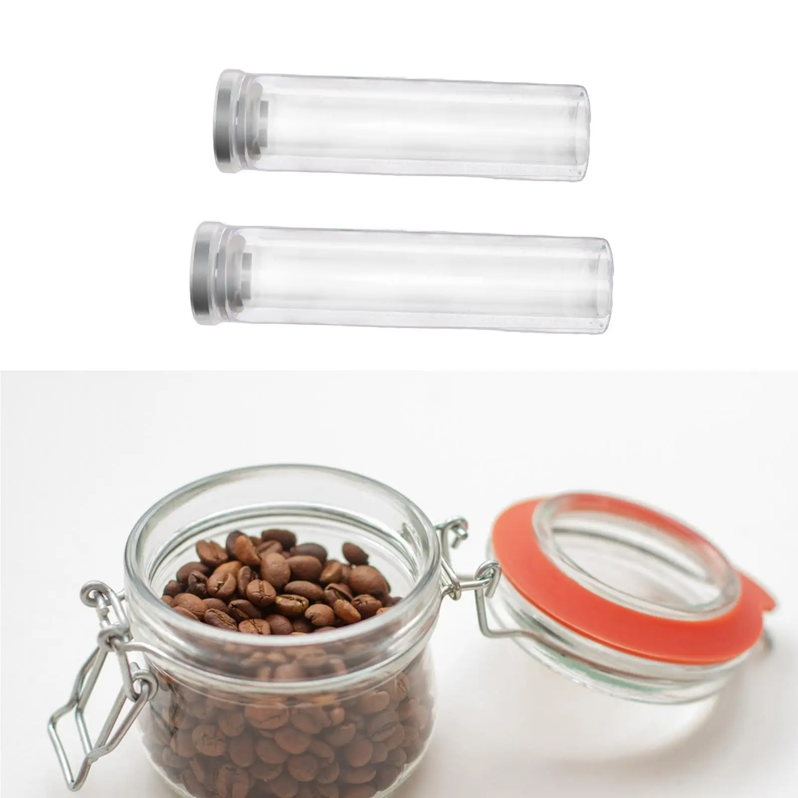 Tubo de almacenamiento de granos de café de una sola dosis, estante de almacenamiento multiusos, contenedor de granos de café para granos enteros, azúcar, té perfumado, arroz