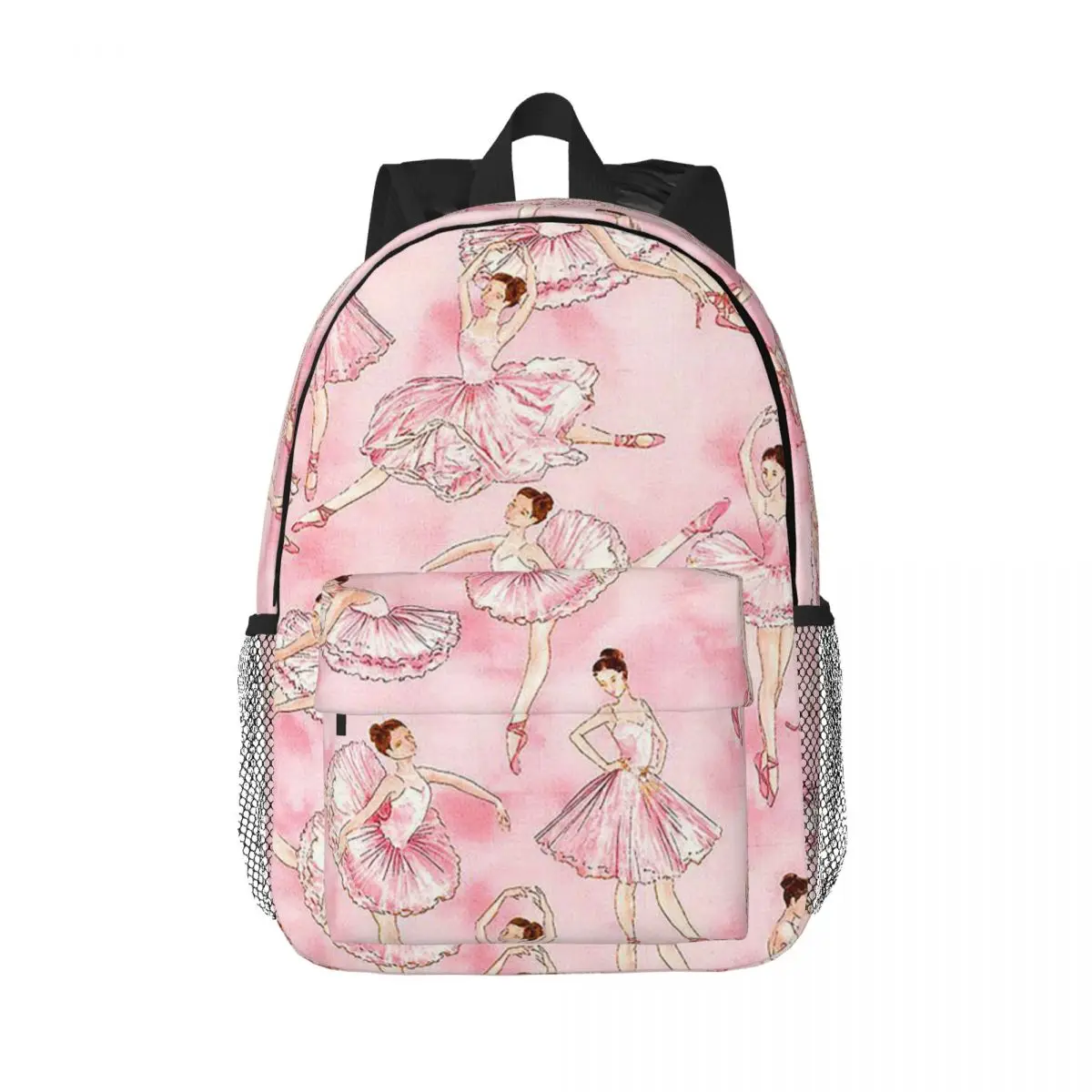 Ballet Dance Makes Me Free Ballerina Dancer Backpack Daypack Boys Girls BookBag Shoulder Bags for Men Women Children School Bag