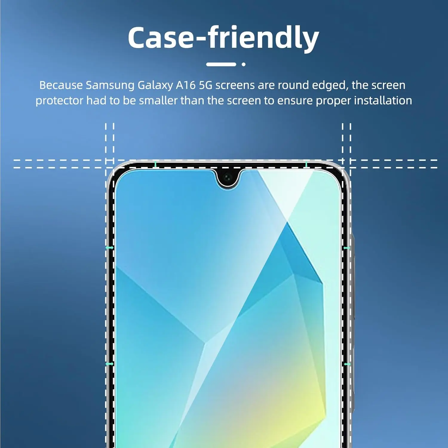 2/4 個 HD スクリーンプロテクター Samsung Galaxy A16 4G/A16 5G 強化ガラスフルカバー防爆保護
