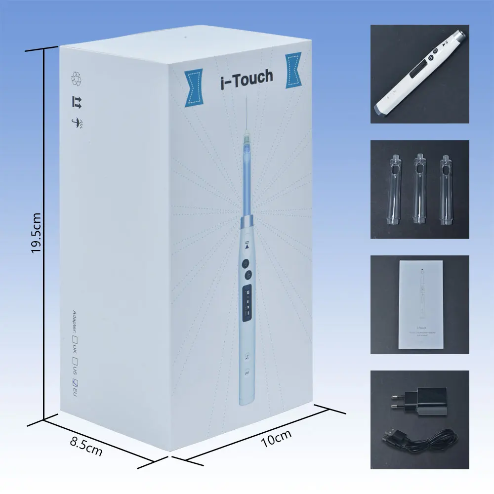 Dental Oral Anesthesia Injector Portable Painless Wireless Local Anesthesia with Operable LED Display Chargeable Dental Supply