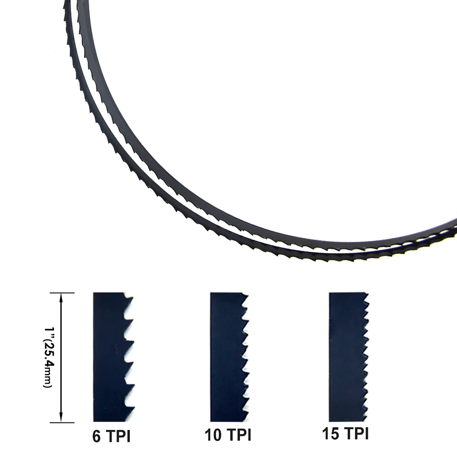2PCS 1575mm Bandsaw Blades Wood Cutting Saw Blade 1575x6.35x0.35mm TPI 6 10  15 Woodworking Tools Accessories