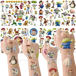 Disney Cartoon Toy Story Tattoo Stickers forniture per feste decorazione regalo per feste di compleanno per bambini Anime Figure Body Art Waterproof