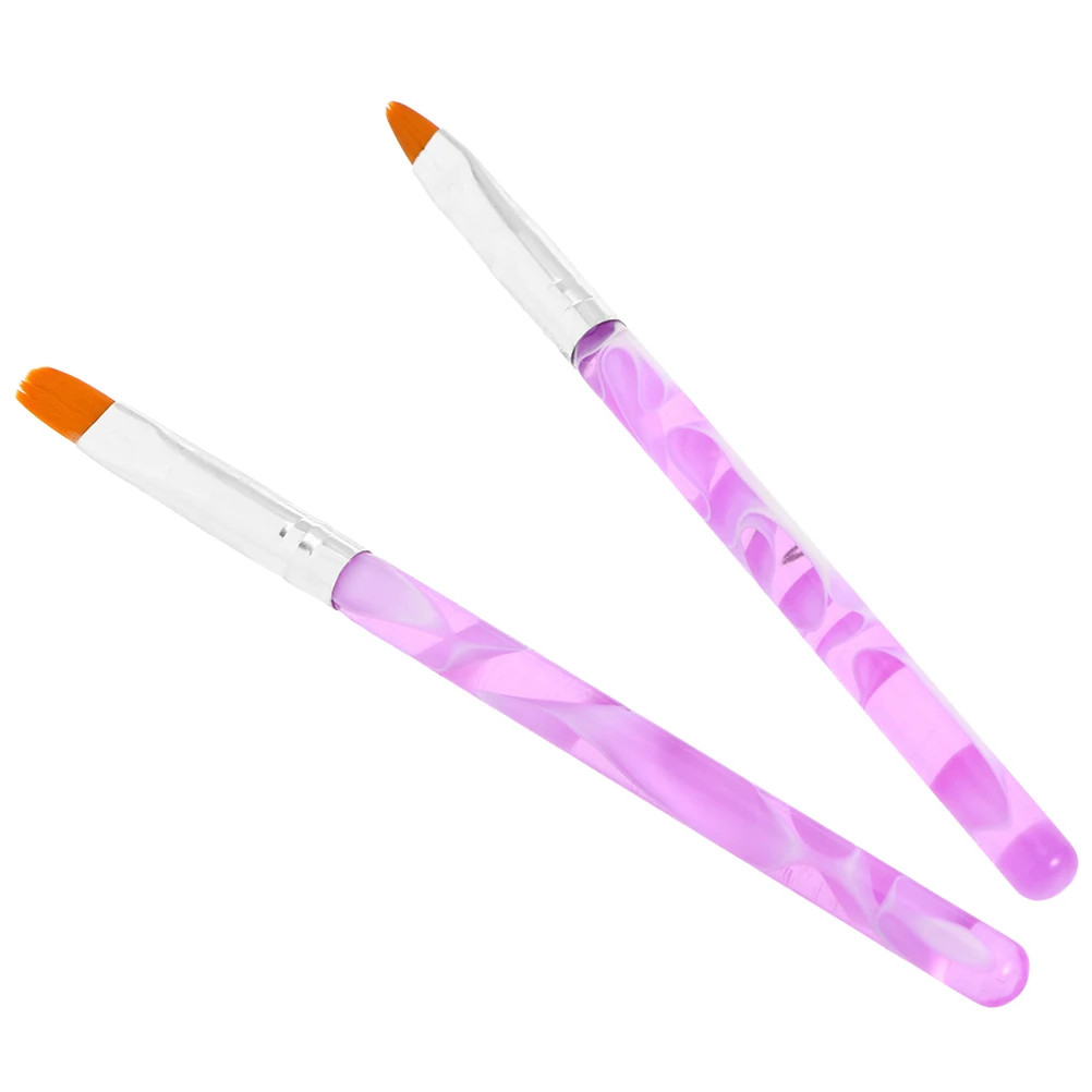 

14pcs Uv Gel Nail Brush Set Nail Art Tips Builder For 3D French Nails Plaid Flowers Durable Brush Pen Protective Tubes Easy