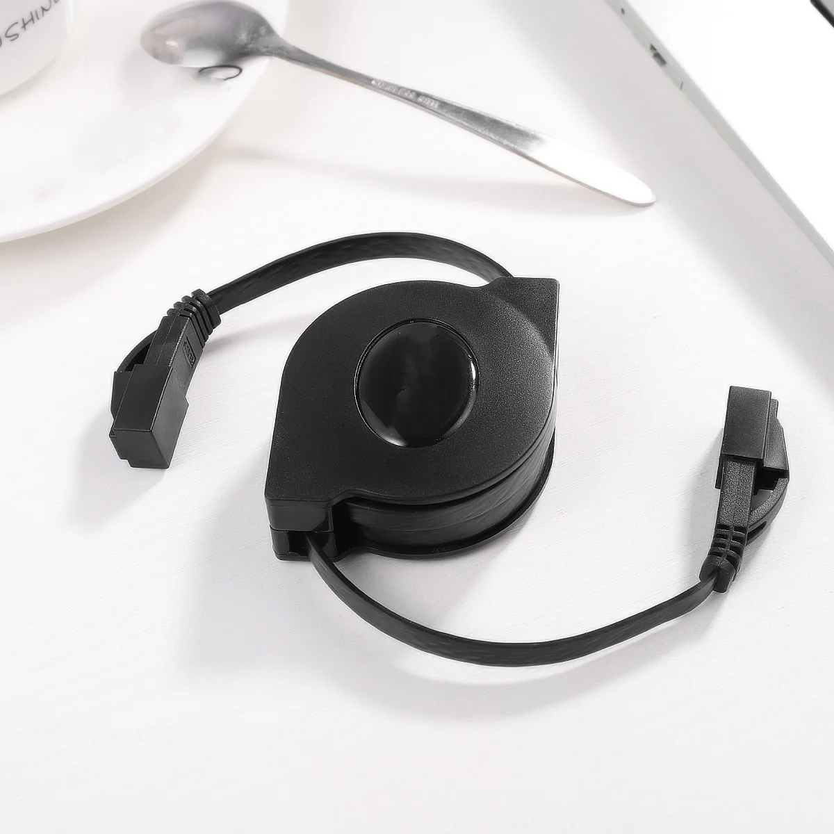 

2m Cat6 Retractable Ethernet Cable Flat Network Patch Cord High Speed Lan Router Pc Printer Travel Cable Ethernet Cables