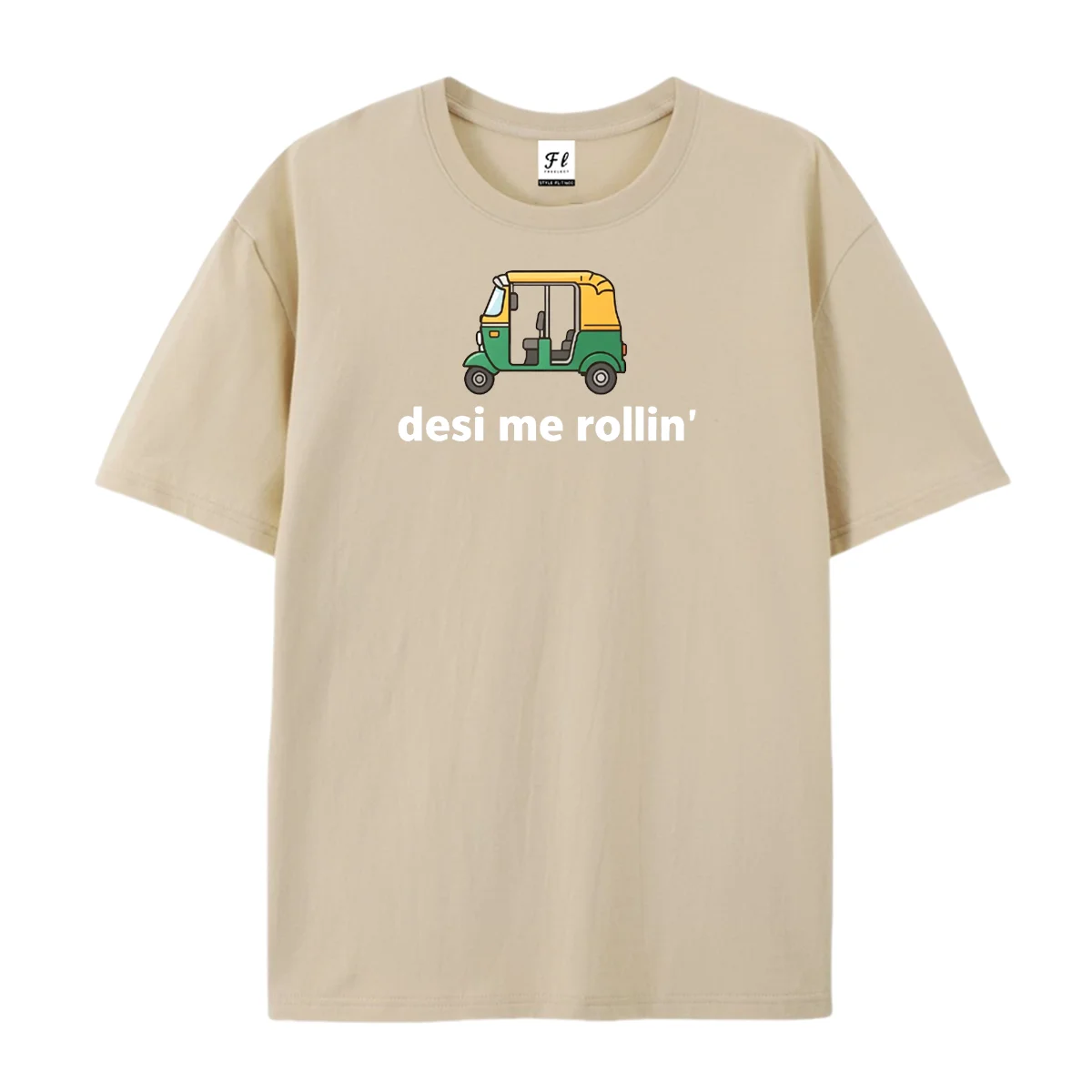 Desi Me Rollin Graphic T‑Shirt Funny Tuk Tuk Auto Rickshaw South Asian Culture Humor Casual Short Sleeve Tops Streetwear 2026