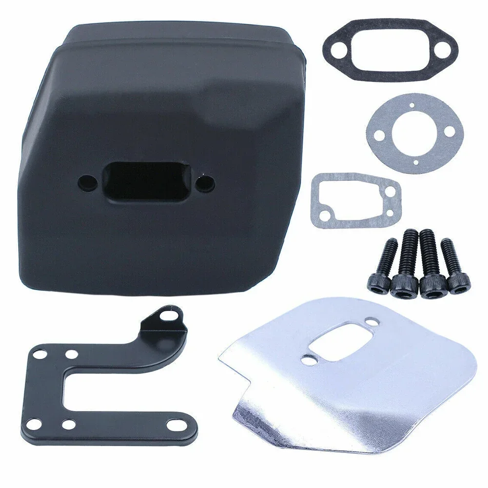 For Chainsaw Exhaust Muffler Deflector Kit With Silencer And Brackets For 61 268 272 272XP 268K 272S