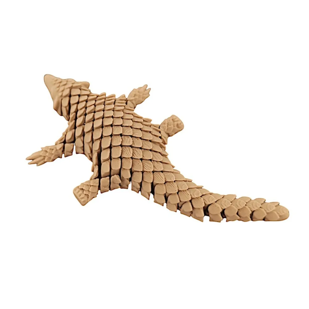 

Movable Joints 3D Printed Pangolin Cartoon Realistic Pangolin Ornament Figurine Handicraft 3D Printed Pangolin Toy Kids