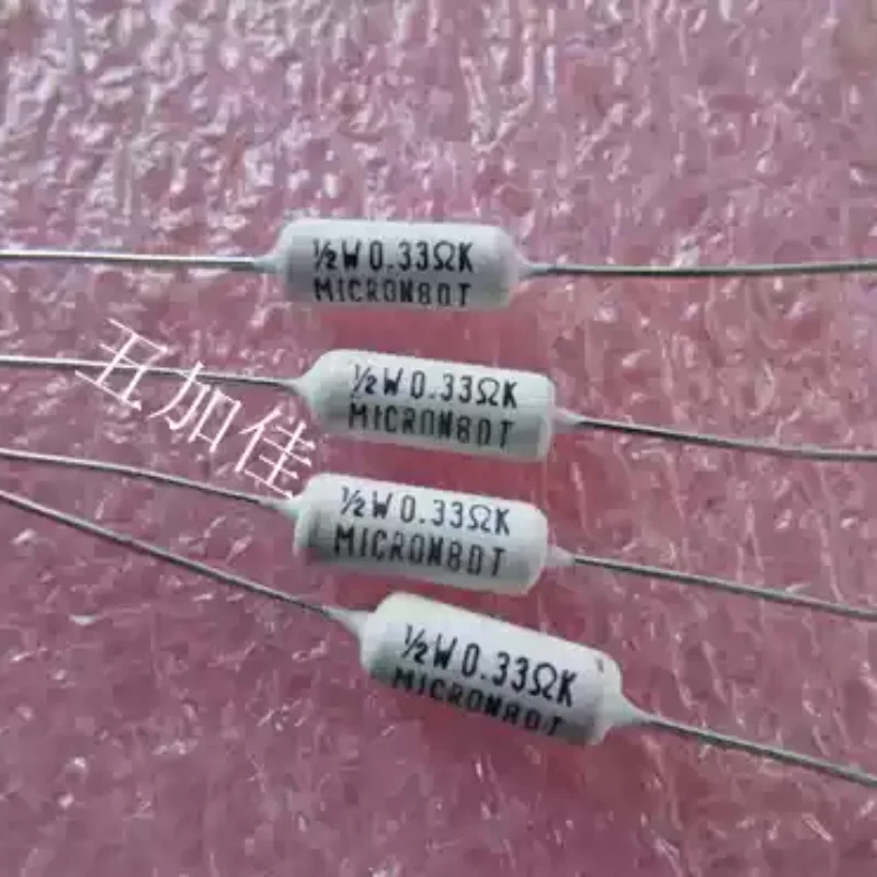 

10-100pcs Japan 1/2W 0.33R 0.33 Ω K FNF12NR33K axial ceramic cement resistor