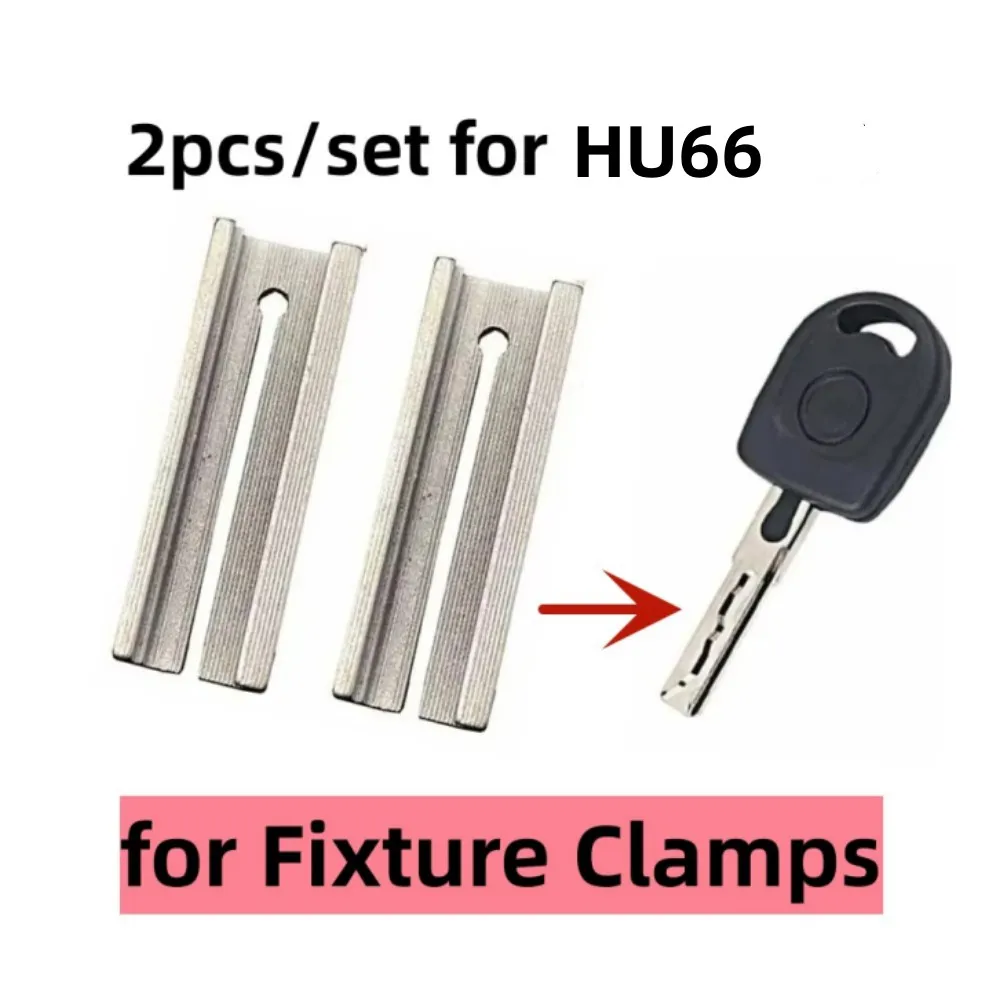 2pcs/lot HU66 Keys Duplicating Fixture Clamps For V-W  Key Blank Key Cutting Machine Accessories Key Cutter Machine Parts