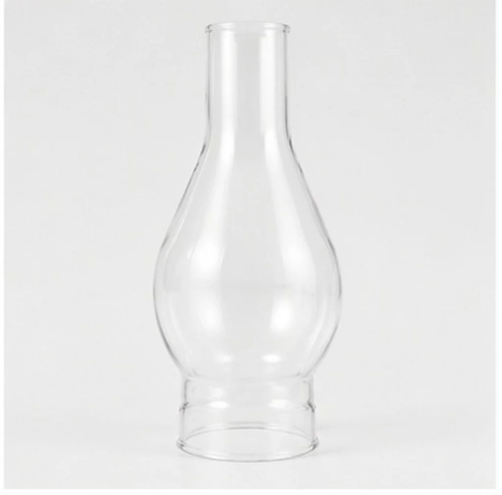 Vintage Clear Glass Lamp Shade Chimney for Oil and Lamps Windproof Replacement Lampshade Decorative Soft Light Diffuser