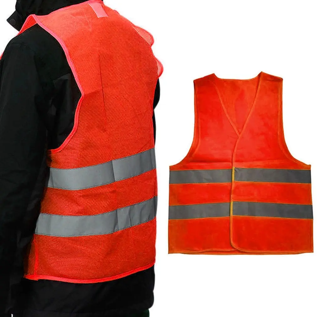 Reflective Warning Vest Working Clothes High Visibility Day Night Protective Vest For Running Cycling Traffic Safety