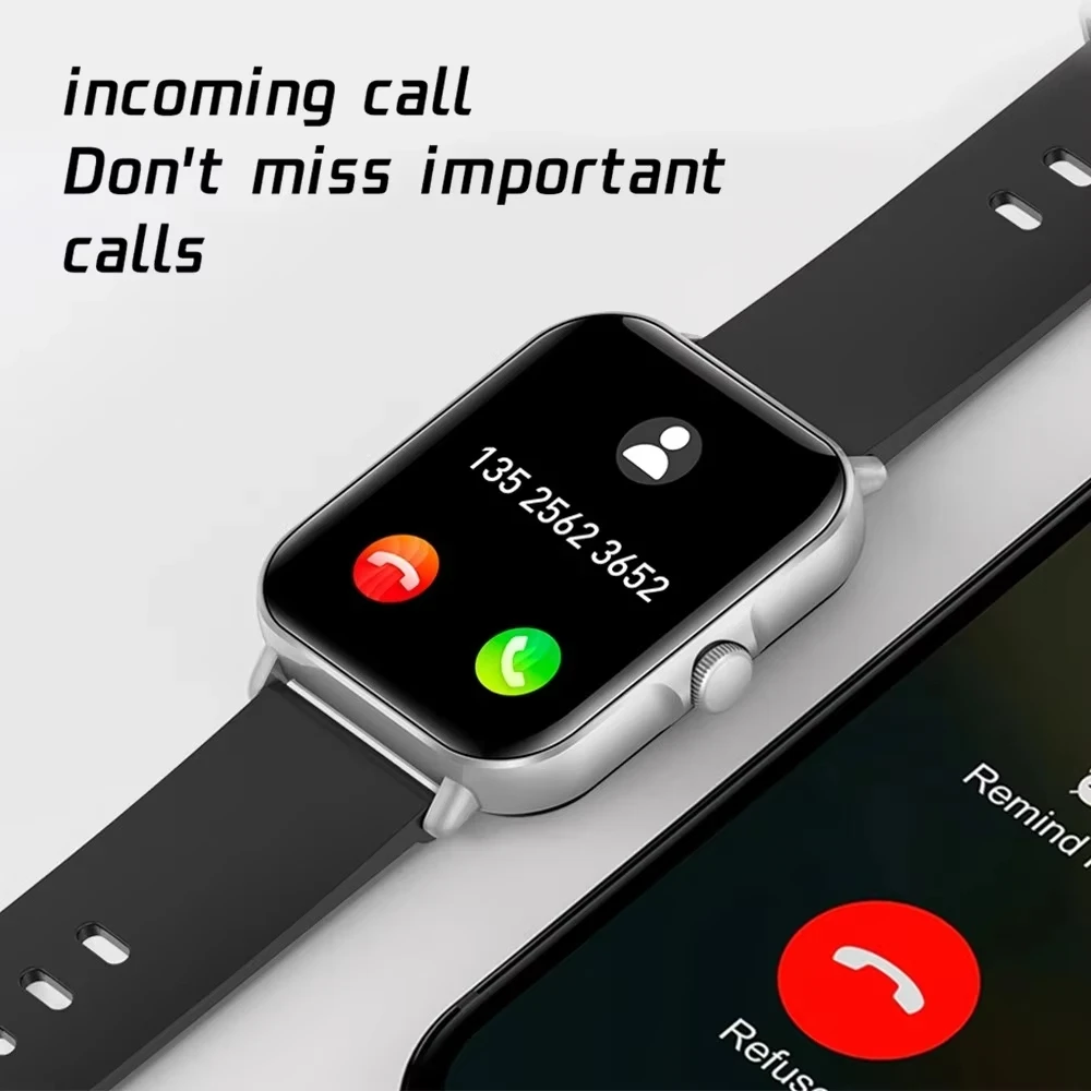 LAXASFIT 2025 Jam Tangan Pintar Bluetooth Bicara Putar Musik Jam Tangan Pintar Jam Kebugaran Jam Tangan Olahraga Digital Pria Wanita untuk IOS Android