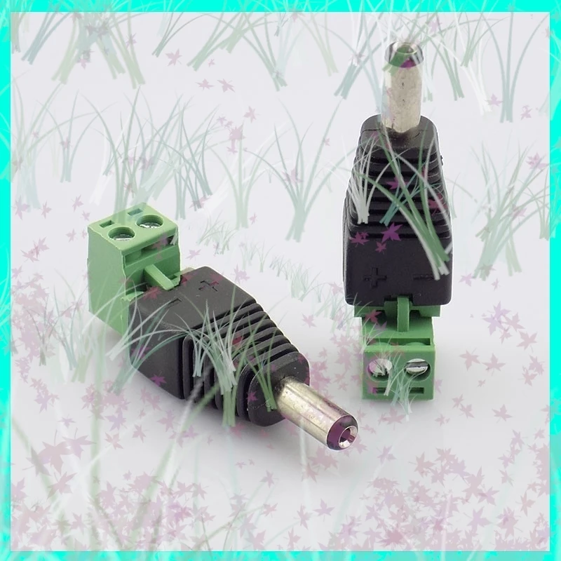 1/2/5/10pcs DC Male Plug 5.5 x 2.1mmPower Connector Adapter Power Supply for CCTV Camera Accessories Security Led Strip Light E3