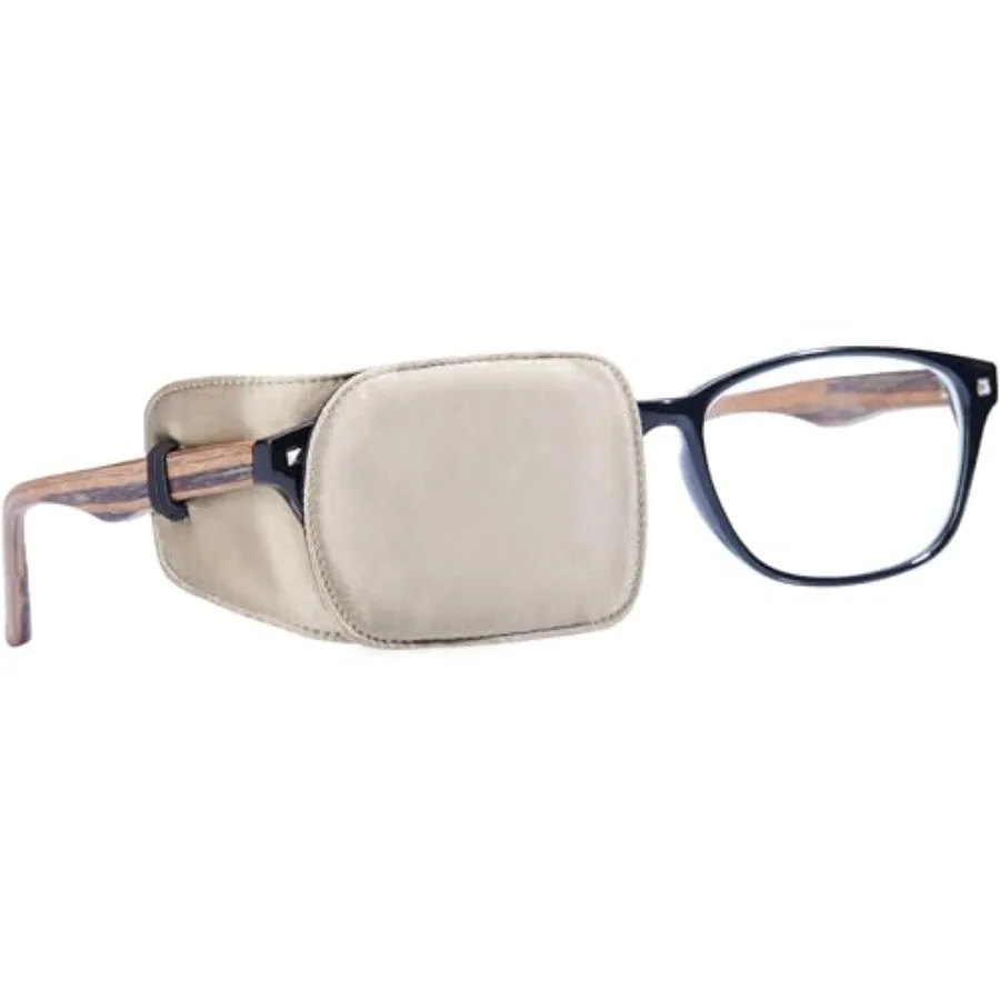 

Silk Eye Patch for Adults Glasses to Cover Either Eye Medium, Khaki
