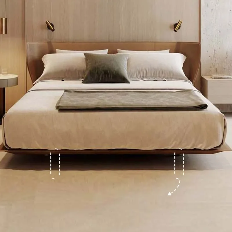 

European Bedroom Double Bed Waterproof Kawaii 2 Person Modern Luxury Beds Queen Twin Upholstered Camas De Dormitorio Furniture
