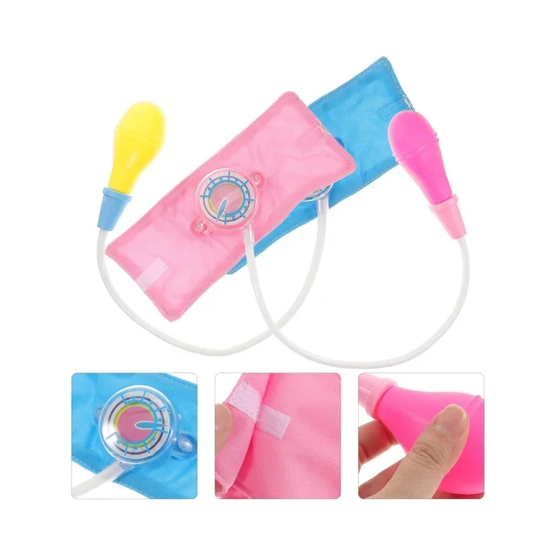 

Pretend Play Doctor Toy Small Nurse Mini Blood Pressure Meter Role Play Stethoscope Educational Learning Toy for Kid Gift