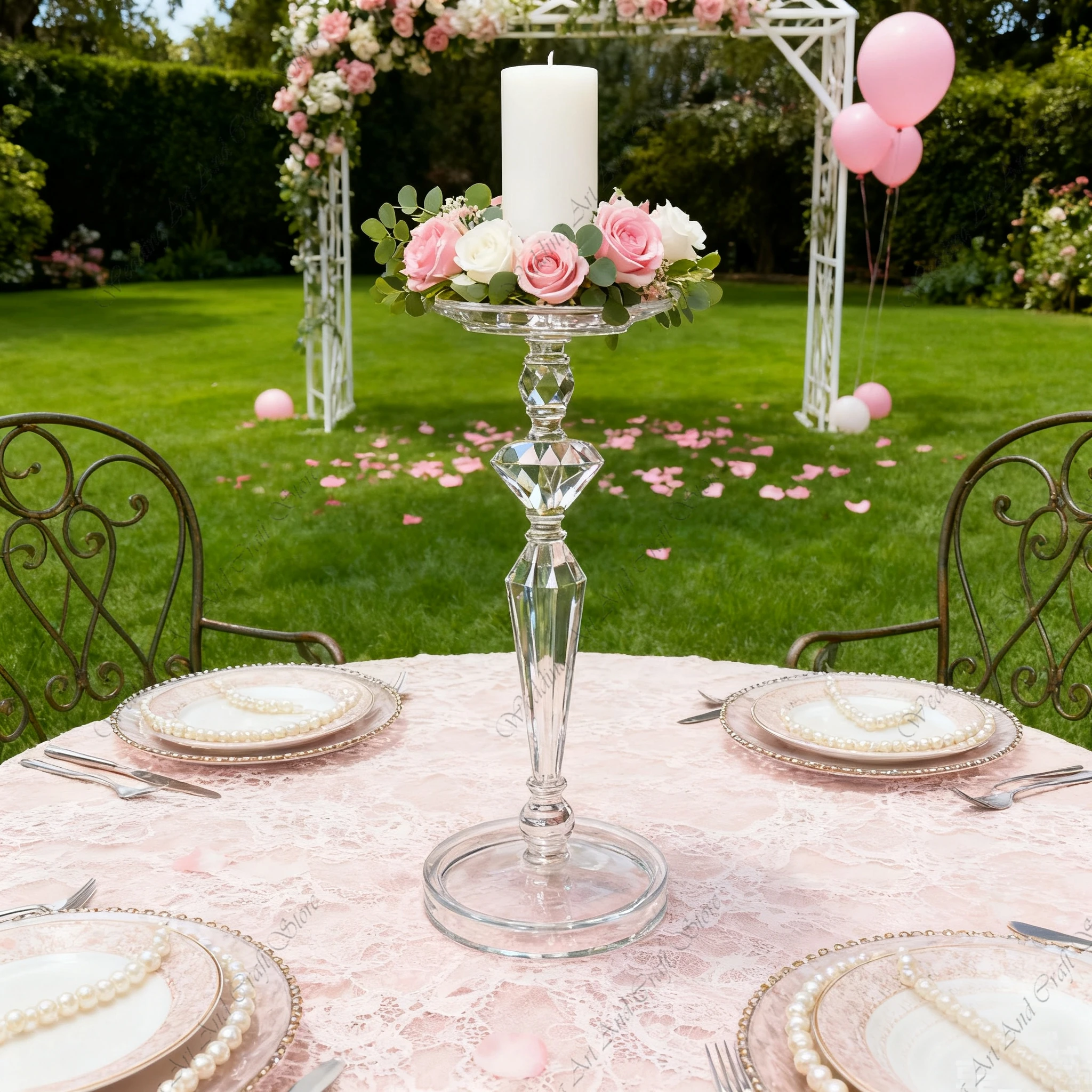 10pcs 50-95cm f30 Acrylic Wedding Table Flower Stand Party Crystal Candlestick Ornaments Wedding Hotel Decoration Props ivy306