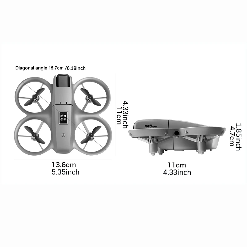 Le nouveau drone GT3, une caméra aérienne de qualité professionnelle, un avion télécommandé et un drone jouet Quadrotor