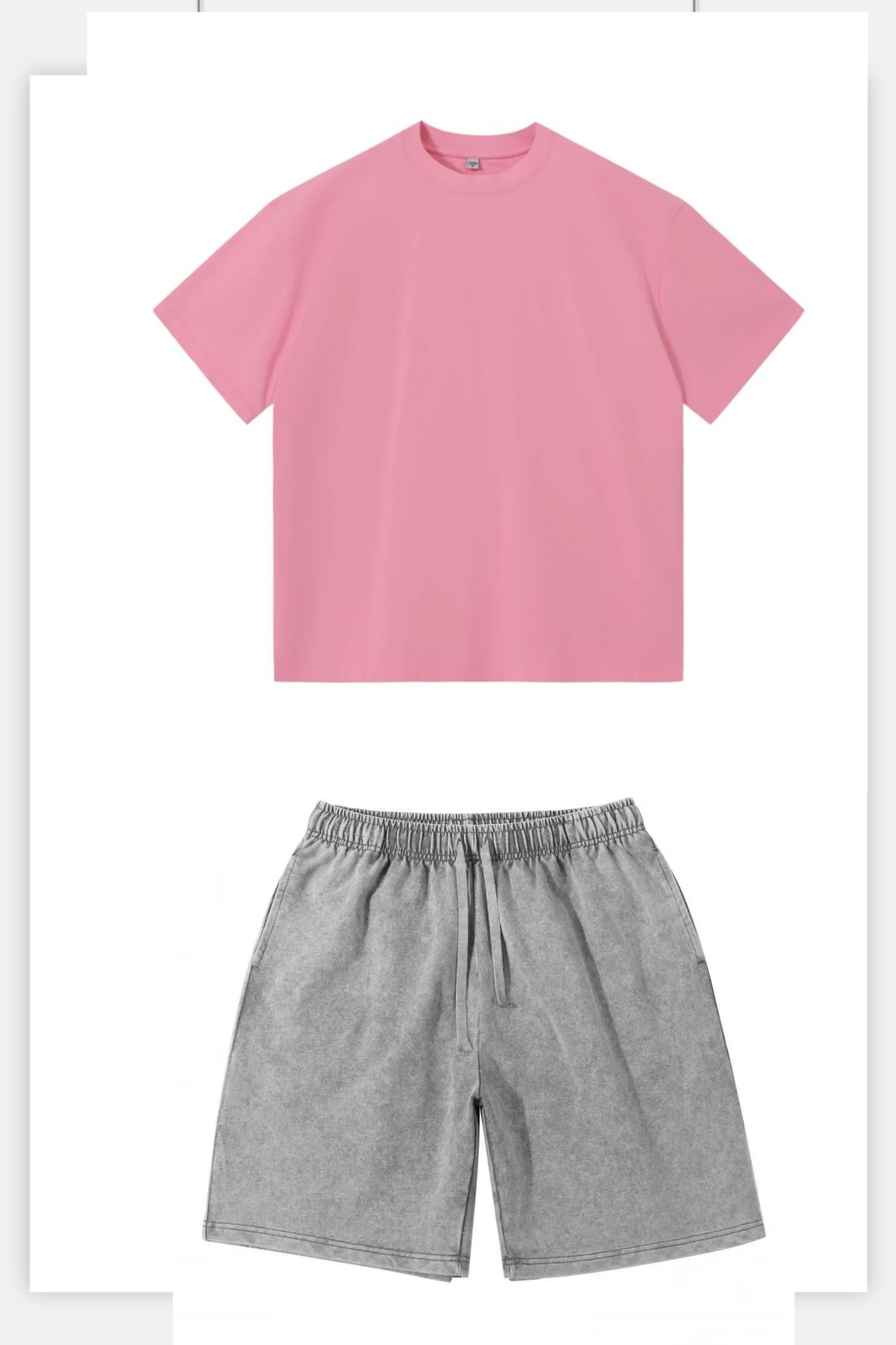 

Простая однотонная мужская быстросохнущая футболка с круглым вырезом и шорты, комплект спортивной одежды с короткими рукавами, костюм для бега и одинарные топы