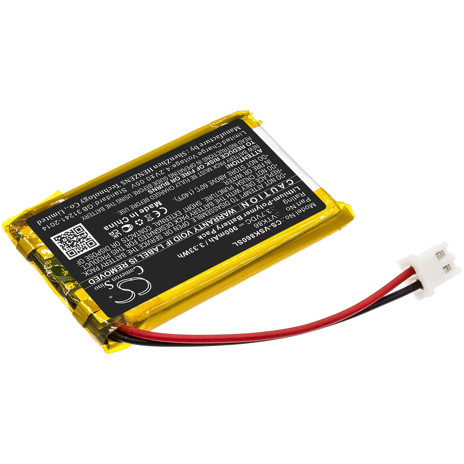 Cameron Sino 3.7V 900mAh GPS, Navigator Battery VTK86 for Velocitek Shift +TOOL