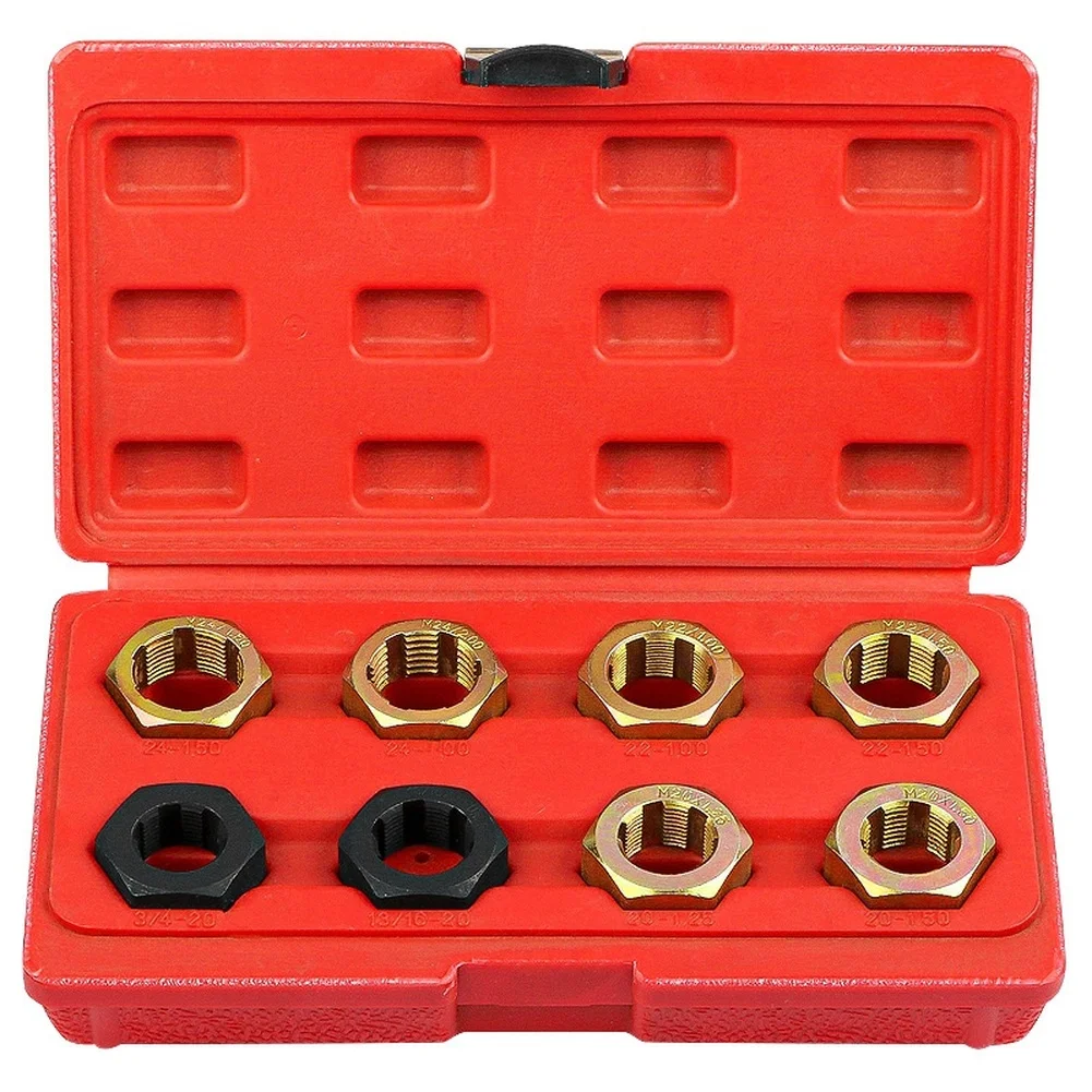 

Набор для восстановления резьбы (8 шт.): метрический инструмент для ремонта поврежденных резьбовых соединений на приводных валах и автомобильных винтах