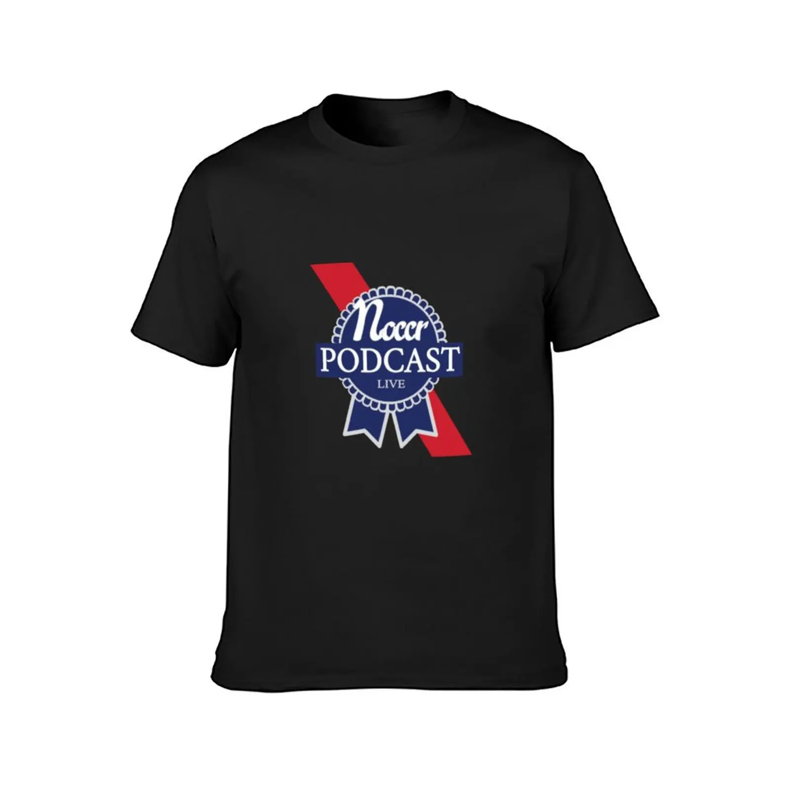 Blue Ribbon Podcast T-Shirt plus size tops sports fans t shirts for men