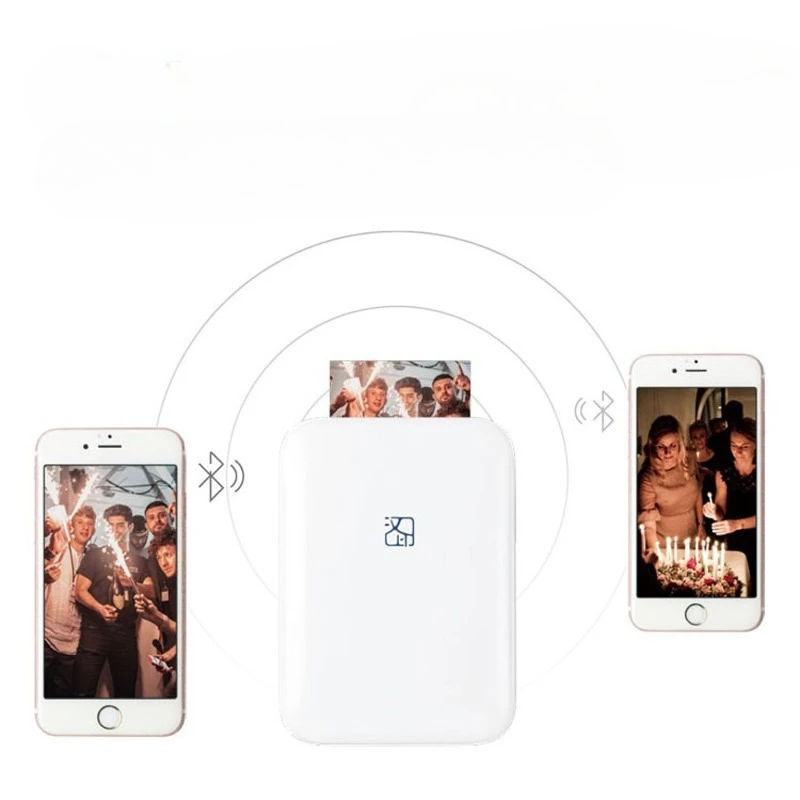 Portable Wireless Photo Printer Compatible With IOS/Android Wireless Devices, ZINK Printing, Portable Pocket Smart Printing